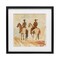 Stupell Industries Western Watercolor Cowboys Left Framed Print Under Glass, design by Petal Prints Design